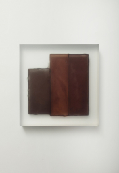 Block (Brown, Earthy Brown and Brown), 2020 / acrylic / 29 x 5 x 27(h) cm